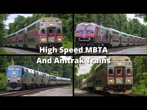 Railfanning On The Worcester Line | High Speed MBTA and Amtrak Trains @ Wellesley, MA | 6/19/2022