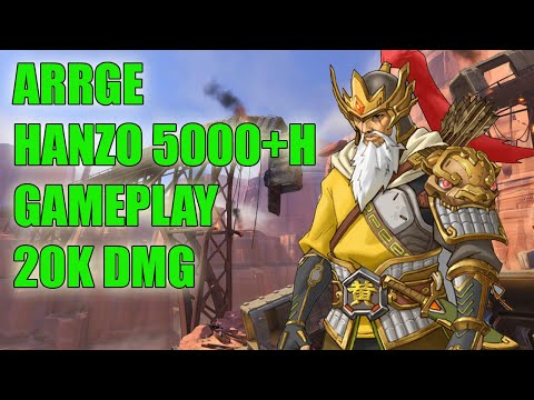 ARRGE 5000+H HANZO GAMEPLAY 20K DMG - PRO OVERWATCH SEASON 24