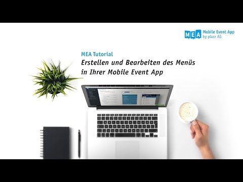 Mobile Event App Tutorial - Das Hauptmenü im CMS erstellen und bearbeiten