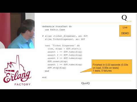 Erlang Factory SF 2015 - Thomas Arts - Testing for Concurrency Errors in Elixir Code with QuickCheck
