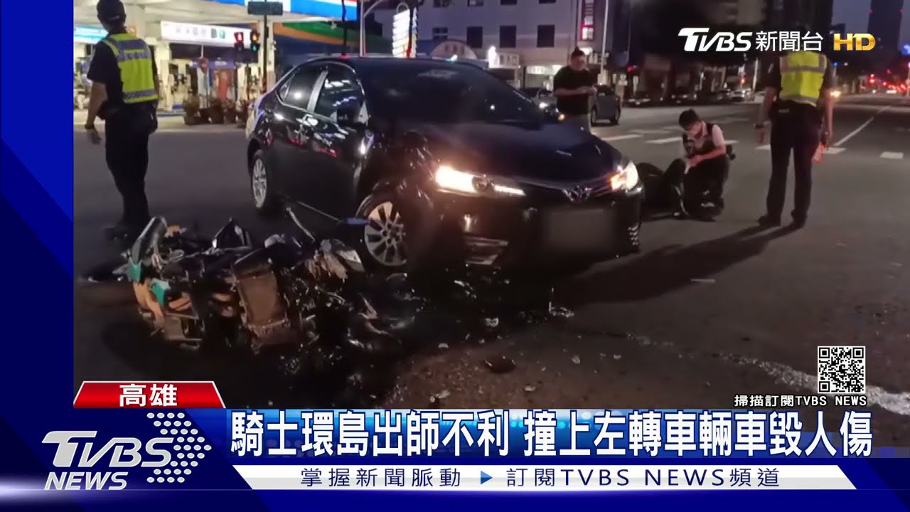 25歲熱血騎士環島!才剛出發就遇車禍 車毀手骨折送醫