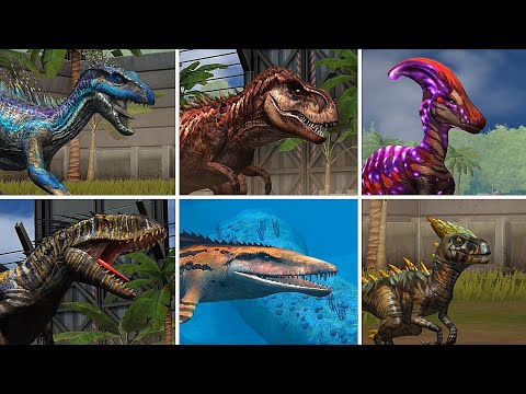 ALL GEN 2 DINOSAUR BATTLE || JURASSIC WORLD THE GAME