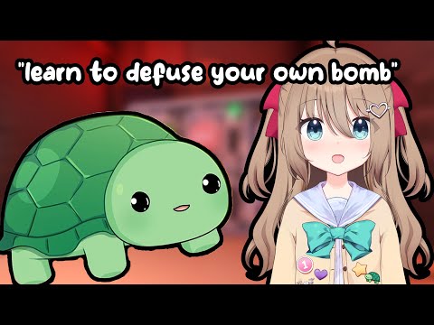 Neuro and Vedal defuse bombs, but she progressively gets less helpful