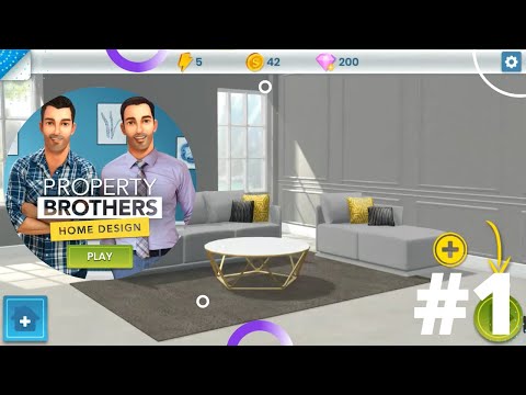 Property Brothers Home Design: Gameplay walkthrough part 1 level 1- 9 completed