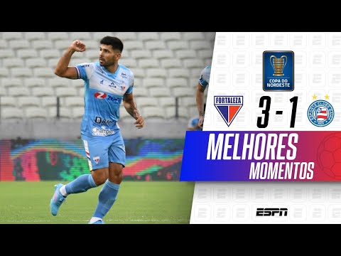 Gols e lances de Fortaleza x Bahia