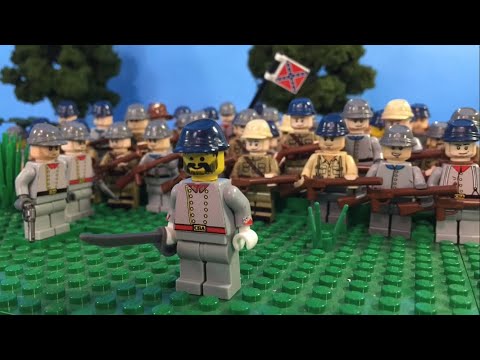 Lego Battle of Gettysburg - Custer’s Cavalry Charge - stopmotion