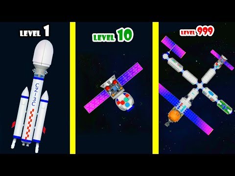 Space Agency! Max Level Rocket & Space Station! Rocket Building & Space Flying - YouTube