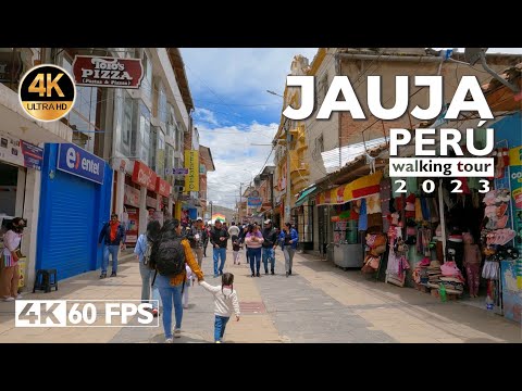 Caminando por la Ciudad de Jauja - Perú 4K 60 fps / Walking through the City of Jauja - Perú 4K