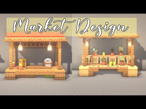 Minecraft - How to Build Market Stall Design