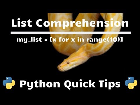 List Comprehension Python Quick Tips
