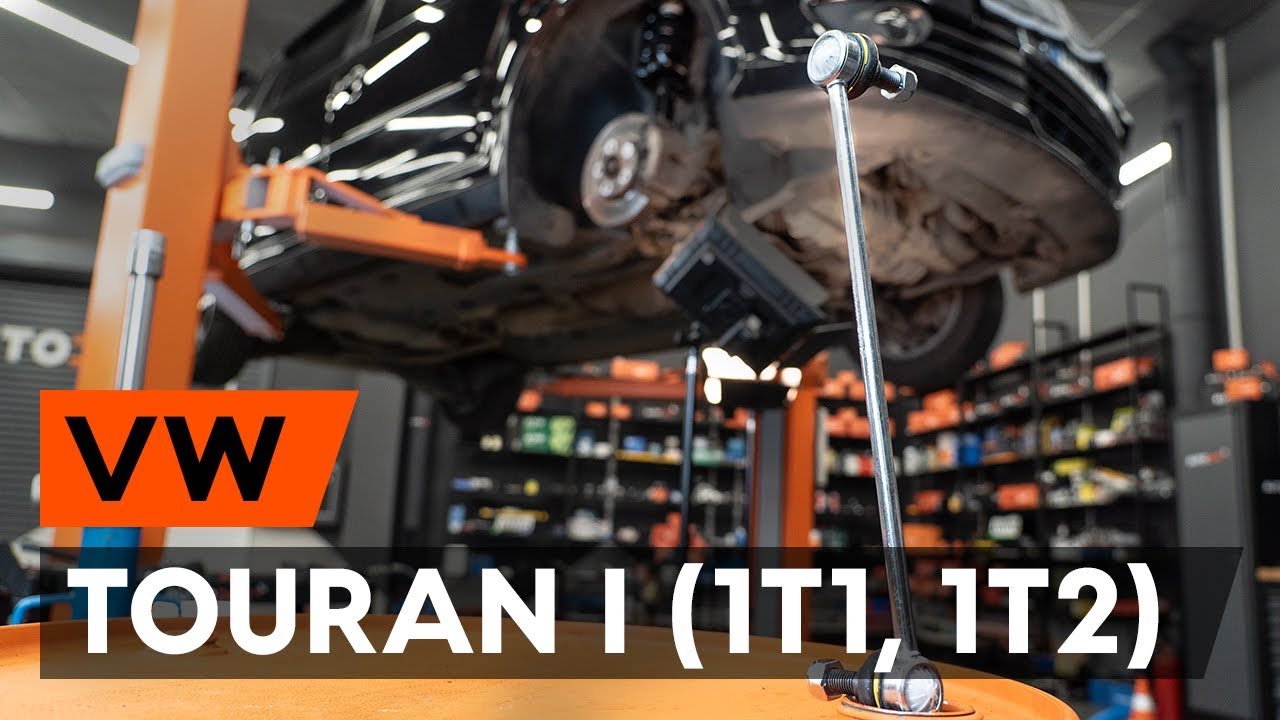 Cómo cambiar: bieletas de suspensión de la parte delantera - VW Touran 1T1 1T2 | Guía de sustitución