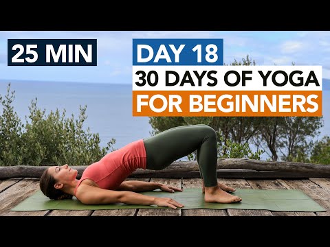 25 Min Full Body Yoga Routine (Day 18) 30 Days of Yoga For Beginners thumbnail