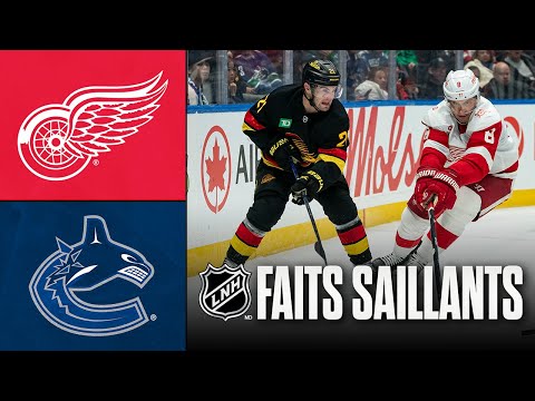 Red Wings vs Canucks 08/12/25 | Faits saillants