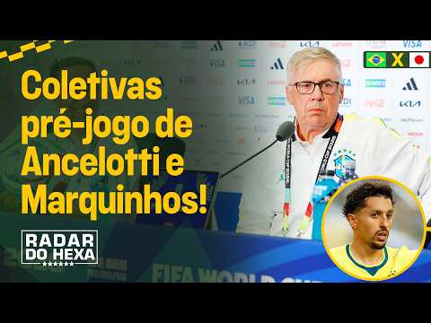 COLETIVA DE ANCELOTTI E MARQUINHOS E TUDO SOBRE A PREPARAÇÃO DO BRASIL PARA ENFRENTAR O JAPÃO!