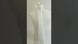 Video de S0535 Red bordada con lurex platino bordada