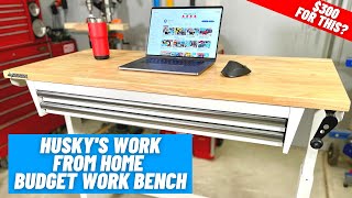 Husky's Work From Home Desk / Workbench || Assembly and Review