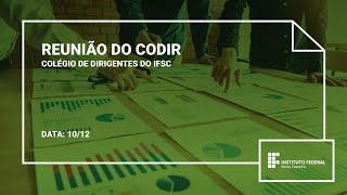 Reunião CODIR IFSC | 10.12.2025 | parte 1