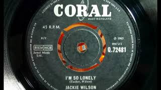 Mod Soul - JACKIE WILSON - I&#39;m So Lonely - CORAL Q72481 UK 1965 R&amp;B Organ Dancer