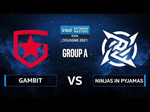 CS:GO - Gambit Esports vs. Ninjas in Pyjamas [Ancient] Map 1 - IEM Cologne 2021 - Group A