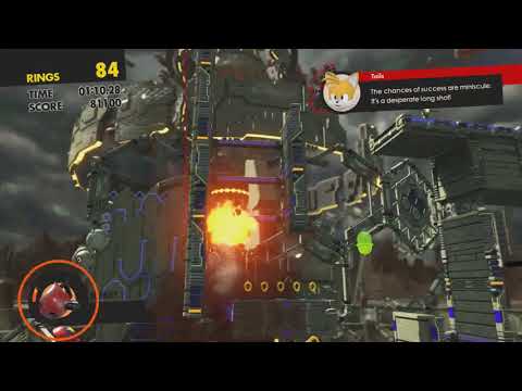 Sonic Forces - Stage 25 All Silver Moon Rings Imperial Tower (Eggman Empire Fortress)
