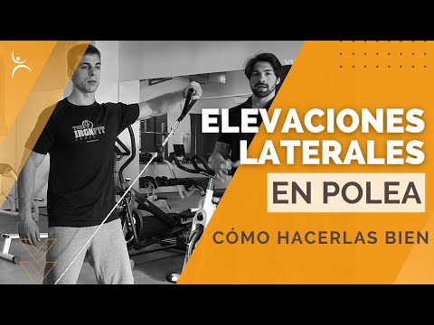 Elevaciones laterales en polea baja
