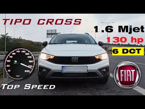 FIAT TIPO CROSS (2022) 1.6 MultiJet (130 hp) Acceleration & Top Speed