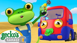 Baby Truck Beach Buggy | Gecko's Garage | Fun Kids Cartoon | Kids Videos