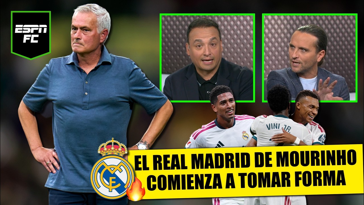 La mano de MOURINHO en REAL MADRID se siente: crece QUÍMICA de MBAPPÉ, VINI y BELLINGHAM | ESPN FC