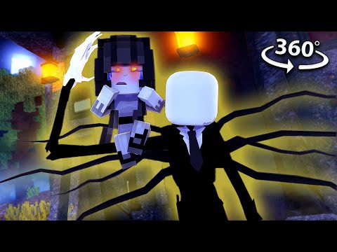 Friend - You're ESCAPING SLENDER MAN in 360/VR - Horror Minecraft VR Video