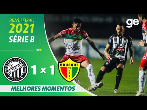 Gols e lances de Operário x Brusque