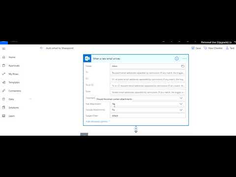 Saving email attachments and contents to a Sharepoint Document Library using Microsoft Flow