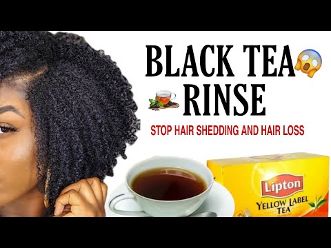 HOW to use BLACK TEA RINSE to grow hair fast! Extreme...
