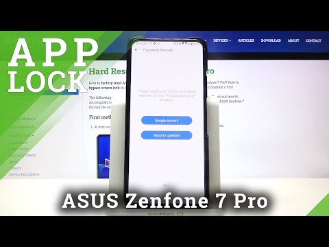 How to Set Up App Lock in ASUS Zenfone 7 Pro - Lock Apps with Password