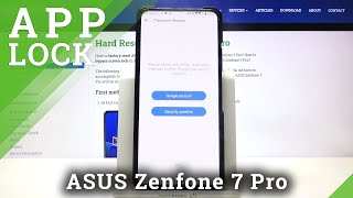 How to Set Up App Lock in ASUS Zenfone 7 Pro - Lock Apps with Password