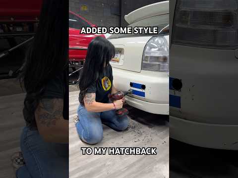 ADDED SOME STYLE 😂 to my Civic hatchback build