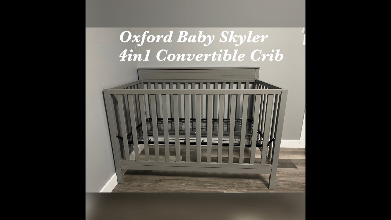 Oxford Baby Skyler 4in1 Convertible Crib (Dove Gray) | Assembly Video