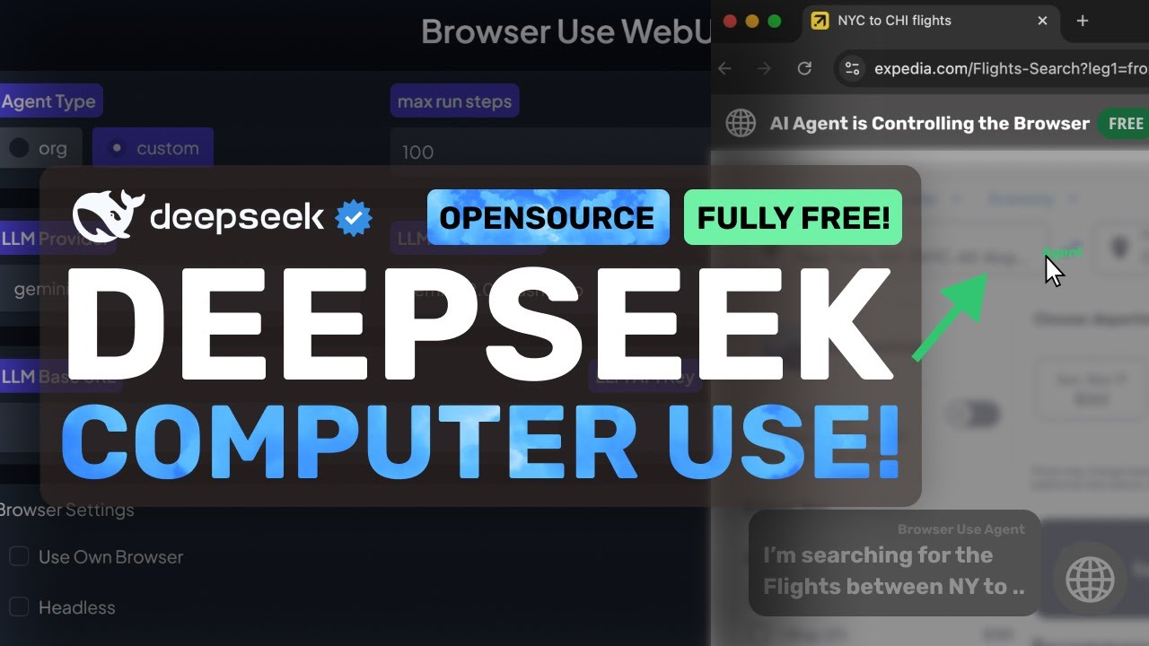 Deepseek-V3 Computer Use : This FULLY FREE AI Agent is INSANE & CAN DO ANYTHING!
