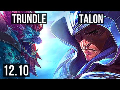 TRUNDLE vs TALON (JNG) | 600+ games, 7/3/10 | NA Master | 12.10