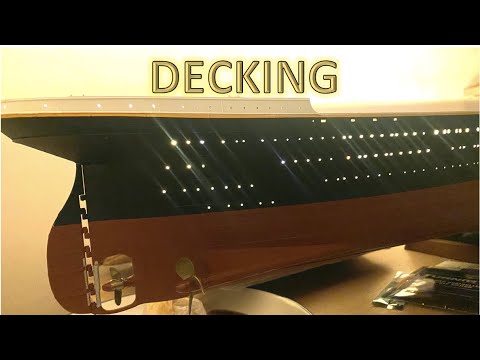 Radio Control Trumpeter 1:200 Titanic Build Part 14 - Deck Fitting