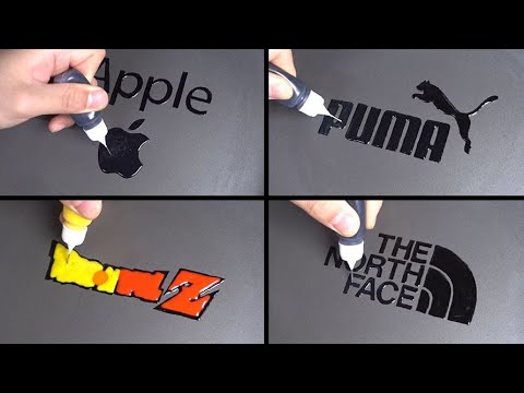 Brand Logos Pancake art - Apple, Puma, Drangon Ball Z, The North Face