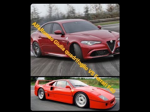Alfa Romeo Giulia Quadrifoglio VS Ferrari F40