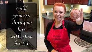 Cold Process Shampoo Bar with Shea Butter