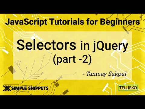 38 JQuery Selectors Part 2