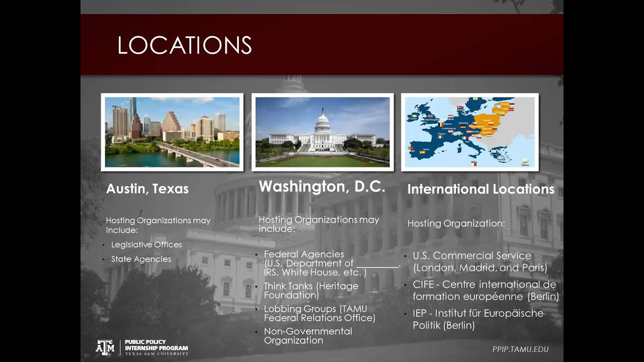 Public Policy Internship Program Overview