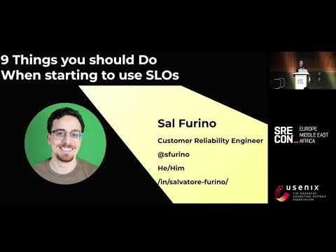 SREcon23 Europe/Middle East/Africa - 9 Things You Should Do When Starting to Use SLOs