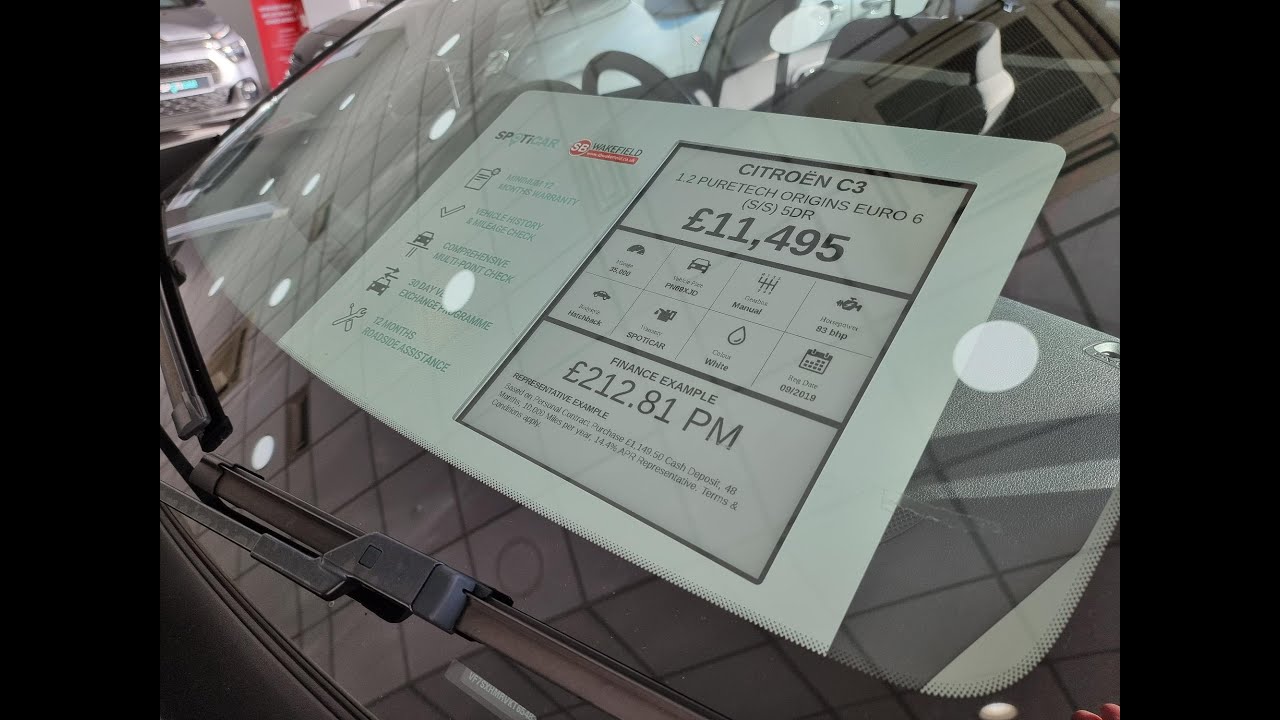 Wireless Digital Price Displays for Car Sales