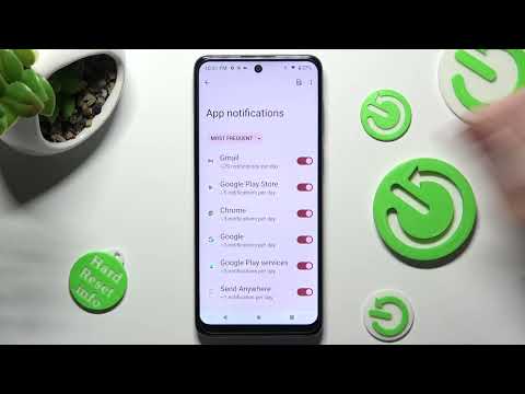 How to Turn On / Turn Off the App Notifications on a MOTOROLA Moto E32s - Manage Notifications