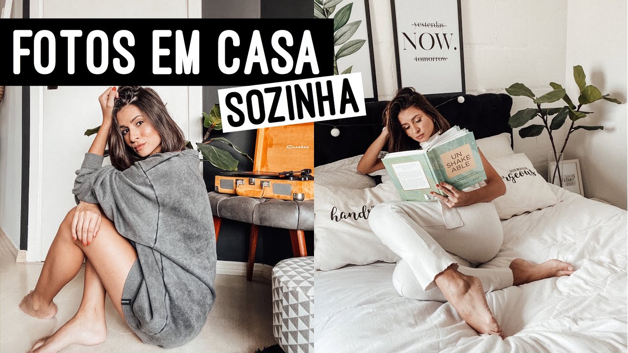 Como tirar fotos sozinha em casa + Como edito minhas fotos - Viihrocha
