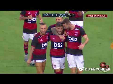Gol de Arrascaeta! Flamengo 2 x 1 Portuguesa Taça Rio 2020