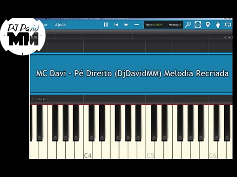 MC Davi - Pé Direito  ( Tutorial Aula Piano / Teclado )